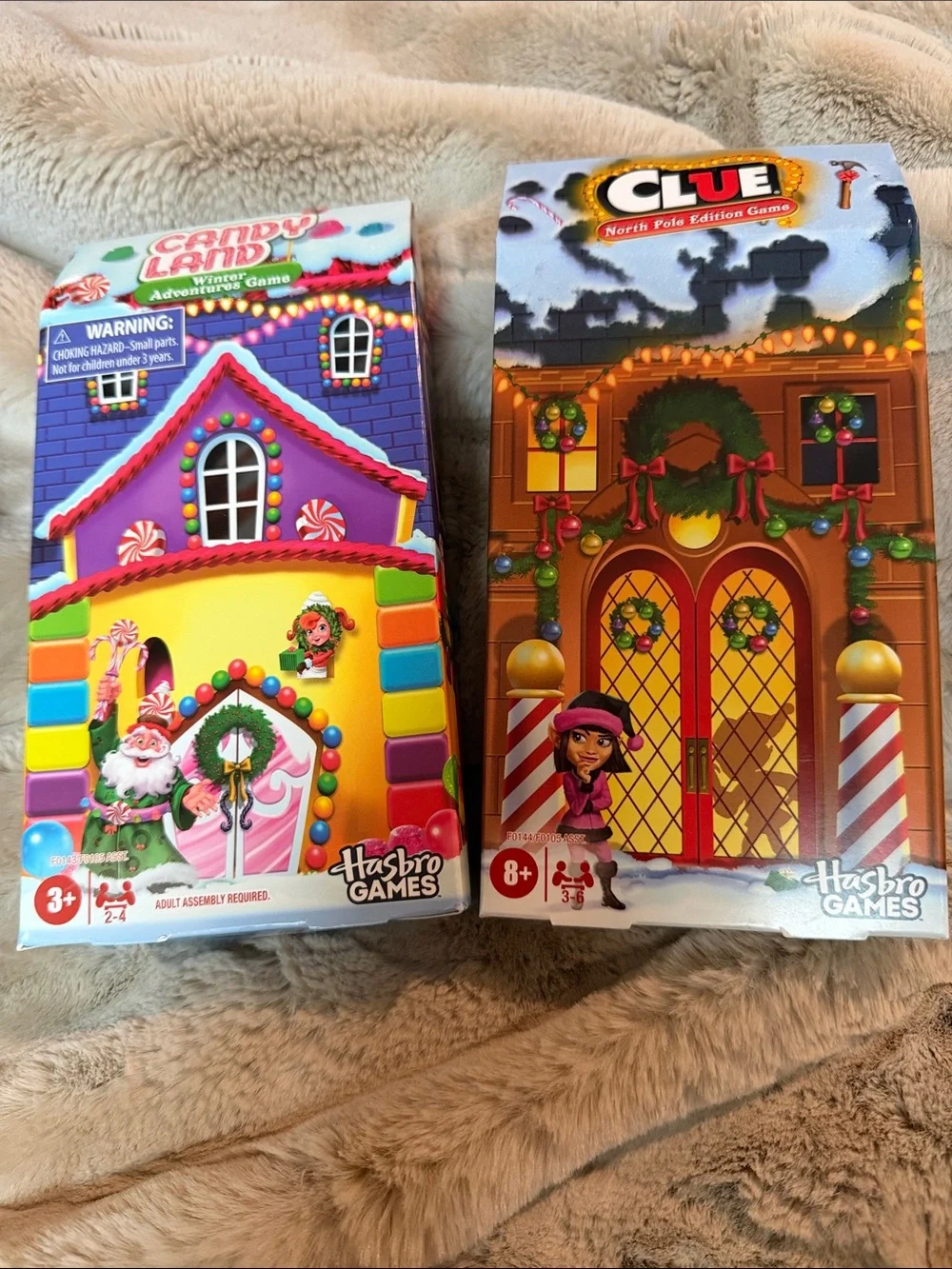 Hasbro Candy Land & Clue North Pole Edition - Bright Multicolor Boxes